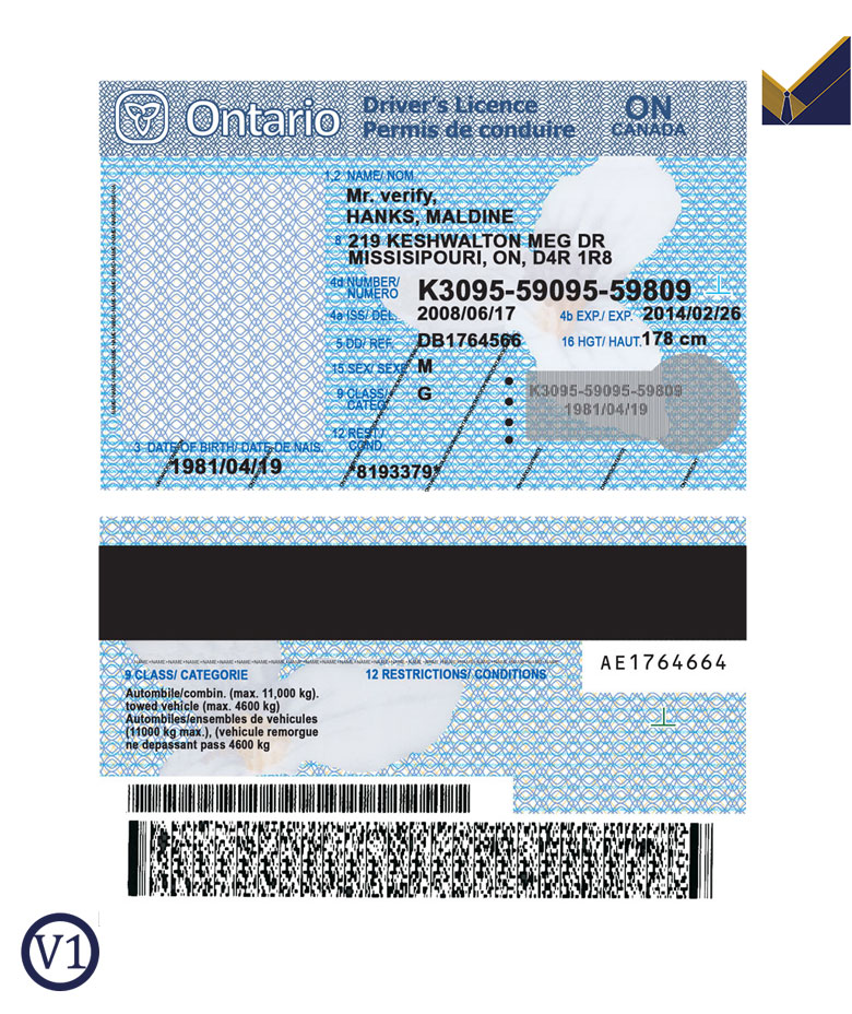 free-Canada-Ontario-Driver-License-Template