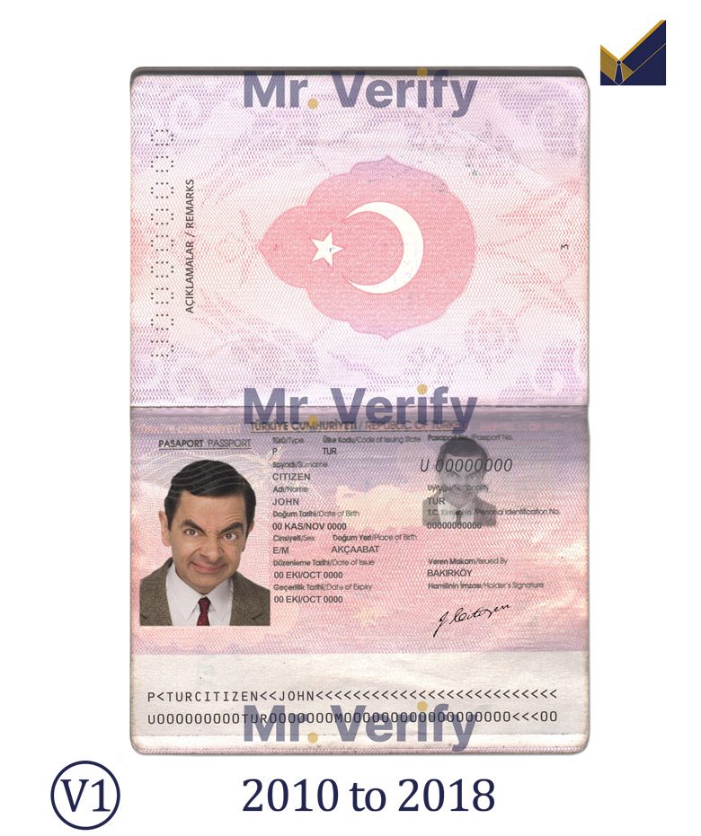 Turkey-Passport-Template